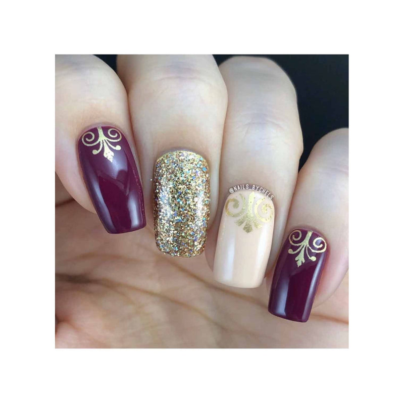 UberChic Beauty Flourishes & Ornaments Stamping Plate