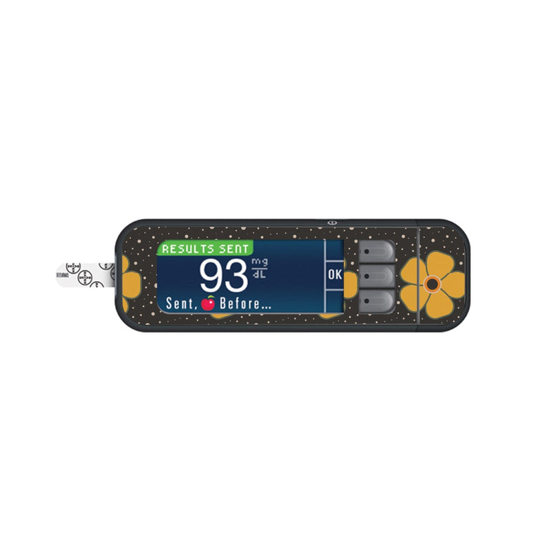 Peelz Flower Power Sticker for Bayer Contour Next Glucometer Peelz/Stickers