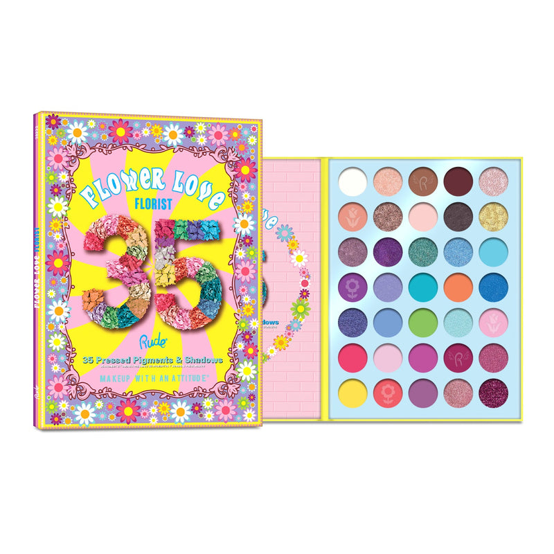 Rude Cosmetics Flower Love 35 Pressed Pigment & Shadows - Florist Eyeshadow
