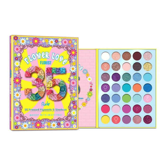 Rude Cosmetics - Rude Cosmetics - Flower Love 35 Pressed Pigment & Shadows - Florist