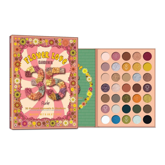 Rude Cosmetics - Rude Cosmetics - Flower Love 35 Pressed Pigment & Shadows - Gardener