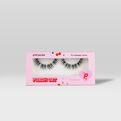 Pink Purée Flower Bomb DIY Lashes