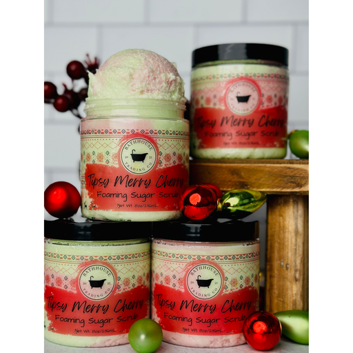 Bathhouse Trading Company - Tipsy Merry Cherry Foaming Sugar Scrub