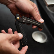 Badass Beard Care 2-in-1 Folding Ox Horn Comb COMB