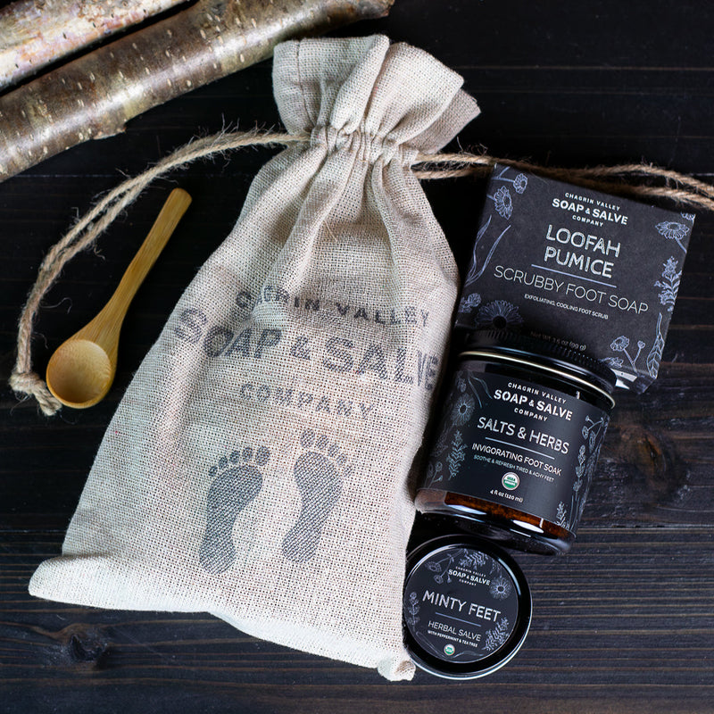 Chagrin Valley Soap & Salve Bundle: Fabulous Feet Foot Care Bundle Gift