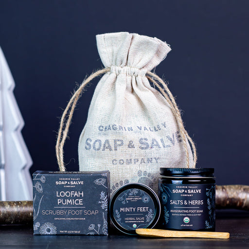 Chagrin Valley Soap & Salve Bundle: Fabulous Feet Foot Care Bundle Gift