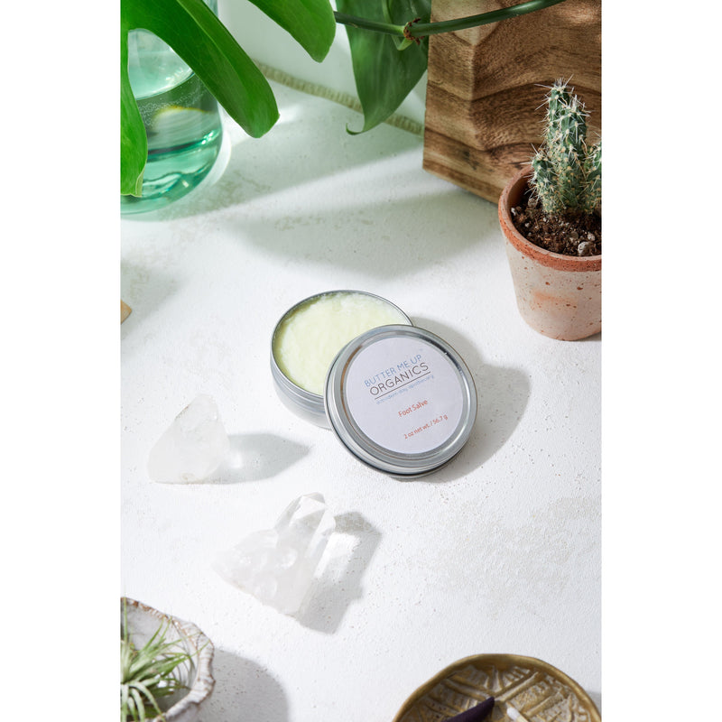 Butter Me Up Organics Foot Salve/ Dry Cracked Feet / Heel Salve / Foot Butter Body