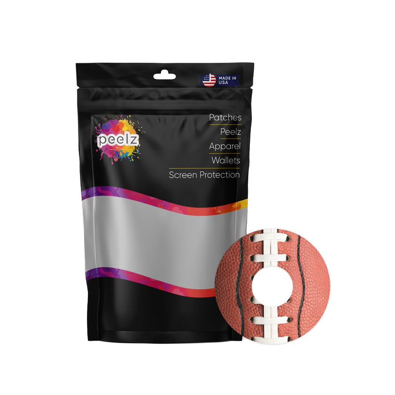 Peelz Football Patch Tape Designed for the FreeStyle Libre 3 Plus & Lingo Patch Medical Tape