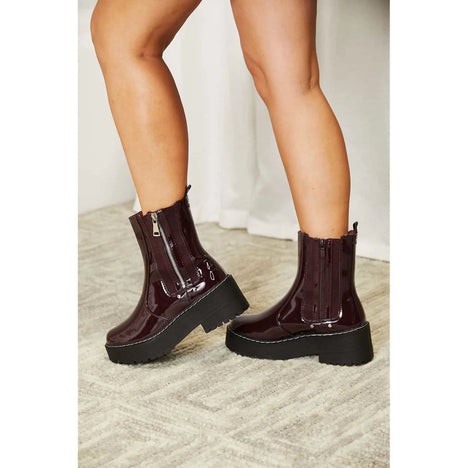 Forever Link Side Zip Platform Boots