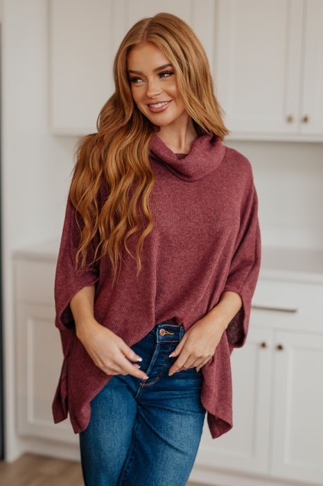 Cowl Neck Poncho