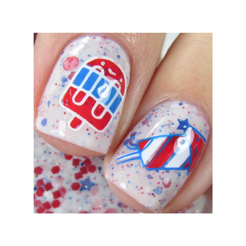 UberChic Beauty Fourth of July Kawaii Stamping Plate