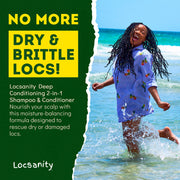 Locsanity Rosewater and Peppermint Moisturizing, Conditioning and Nourishing Shampoo Shampoo & Conditioning