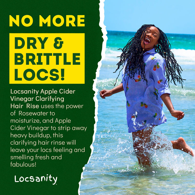 Locsanity Locsanity Rosewater Peppermint Apple Cider Vinegar Clarifying Hair Rinse Detox 8oz Treatments