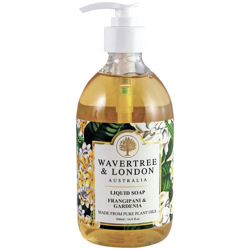 Wavertree & London Frangipani and Gardenia Liquid Soap, 16.9 fl. oz