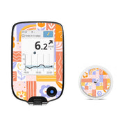 Peelz Wildflower Doodle Freestyle Libre 2 Sticker - Pump Peelz Peelz/Stickers
