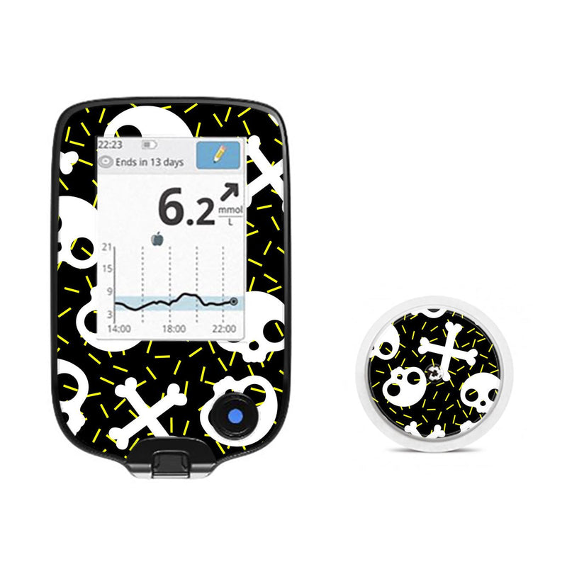 Peelz Bone Pop Freestyle Libre 2 Sticker - Pump Peelz Peelz/Stickers