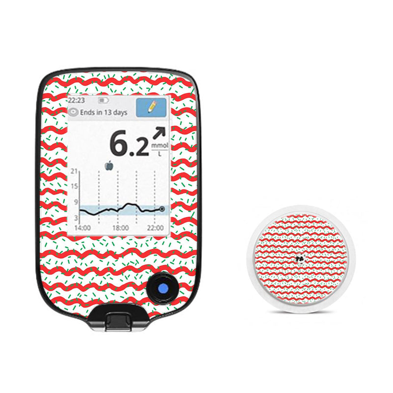 Peelz Christmas Icing Freestyle Libre 2 Sticker - Pump Peelz Peelz/Stickers