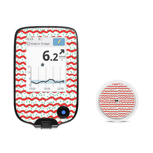 Peelz Christmas Icing Freestyle Libre 2 Sticker - Pump Peelz Peelz/Stickers