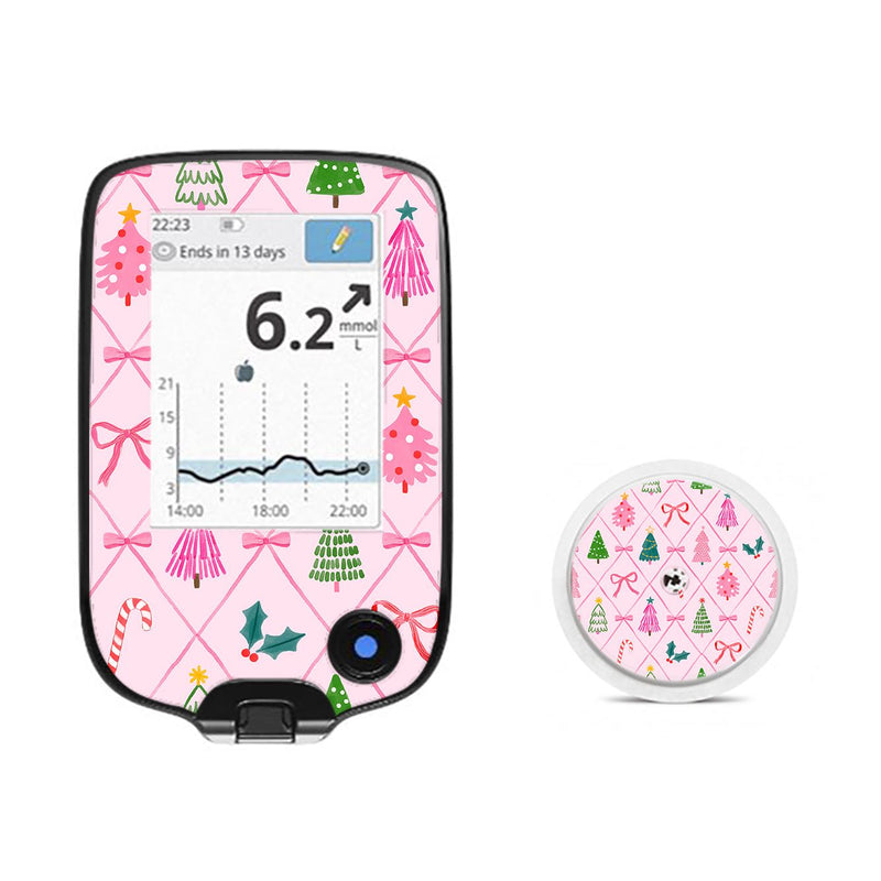 Peelz Coquette Christmas Freestyle Libre 2 Sticker - Pump Peelz Peelz/Stickers