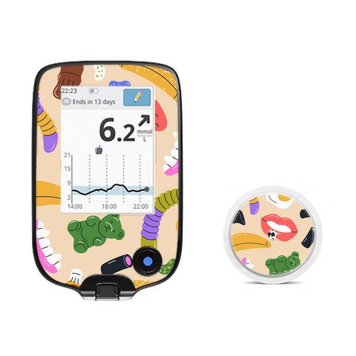 Peelz Candy Chaos Freestyle Libre 2 Sticker - Pump Peelz Peelz/Stickers