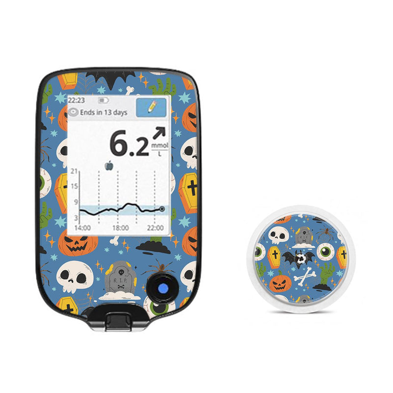 Peelz Spooky Night Freestyle Libre 2 Sticker - Pump Peelz Peelz/Stickers