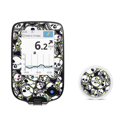 Peelz Bone Glow Freestyle Libre 2 Sticker - Pump Peelz Peelz/Stickers