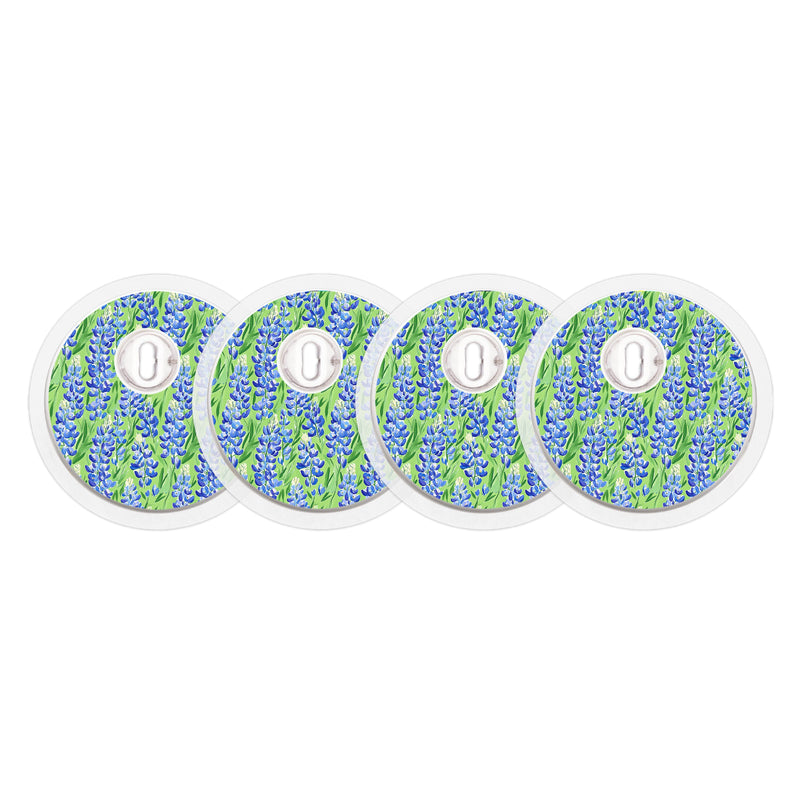 Peelz Blue Blooms Designed for the FreeStyle Libre 3 Plus & Lingo  Sensor Peelz/Stickers