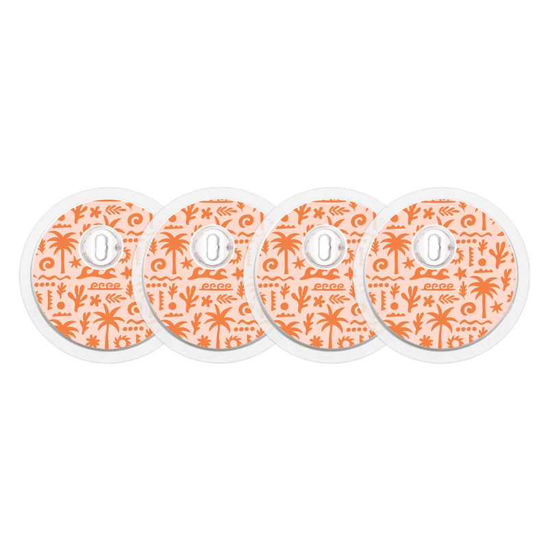 Peelz Terracotta Tides FreeStyle Libre 3 Plus & Lingo  Sensor Sticker - Pump Peelz Peelz/Stickers