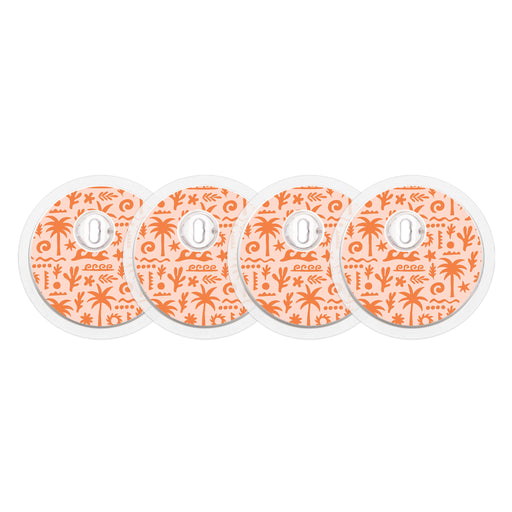 Peelz Terracotta Tides FreeStyle Libre 3 Plus & Lingo  Sensor Sticker - Pump Peelz Peelz/Stickers