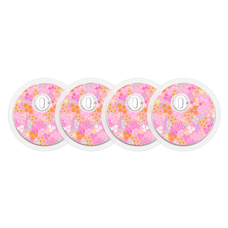 Peelz Pink Petals FreeStyle Libre 3 Plus & Lingo  Sensor Sticker - Pump Peelz Peelz/Stickers