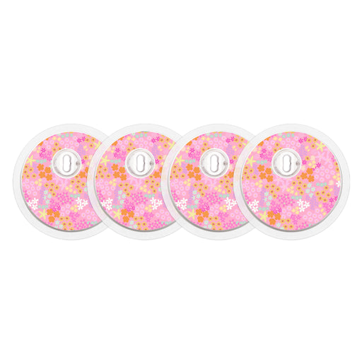 Peelz Pink Petals FreeStyle Libre 3 Plus & Lingo  Sensor Sticker - Pump Peelz Peelz/Stickers
