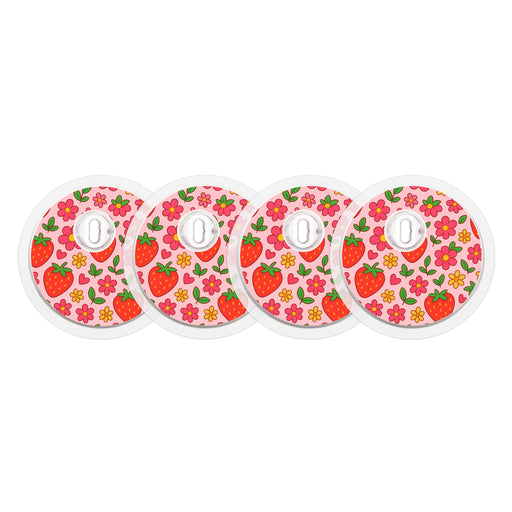 Peelz Strawberry Garden FreeStyle Libre 3 Plus & Lingo  Sensor Sticker - Pump Peelz Peelz/Stickers