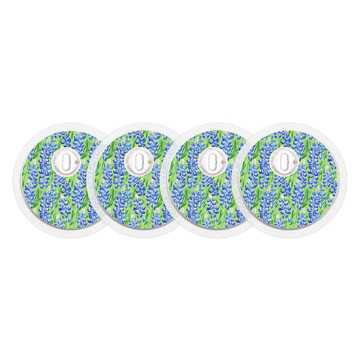 Peelz Blue Blooms Designed for the FreeStyle Libre 3 Plus & Lingo  Sensor Peelz/Stickers