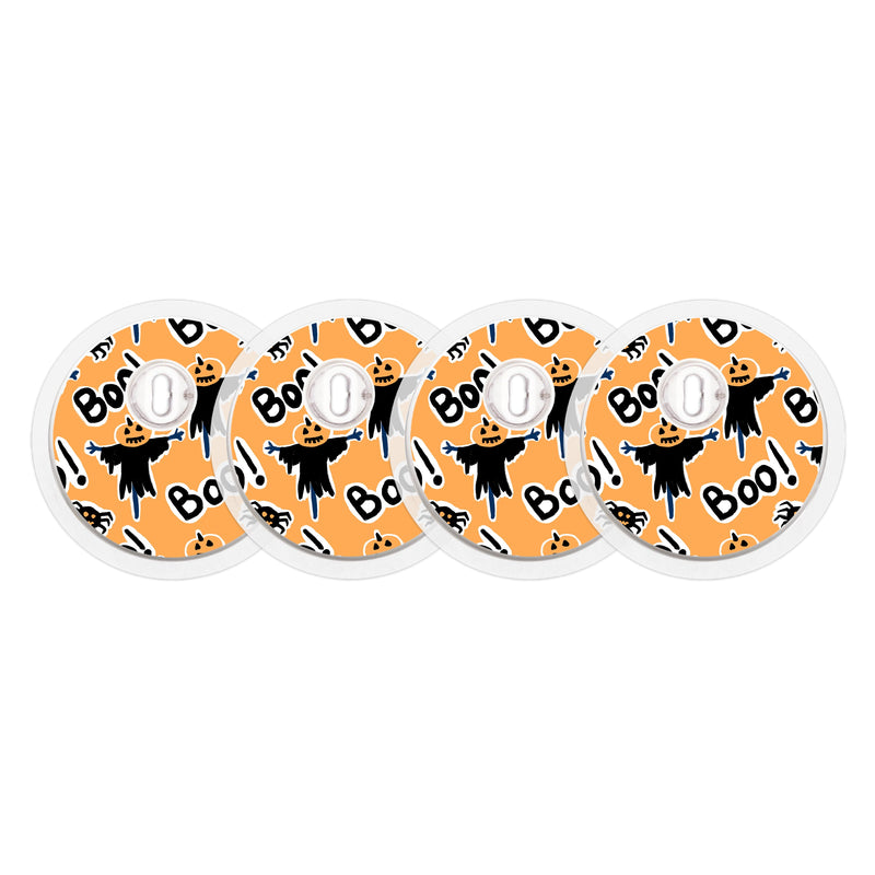 Peelz Pumpkin Boo FreeStyle Libre 3 Plus & Lingo  Sensor Sticker - Pump Peelz Peelz/Stickers