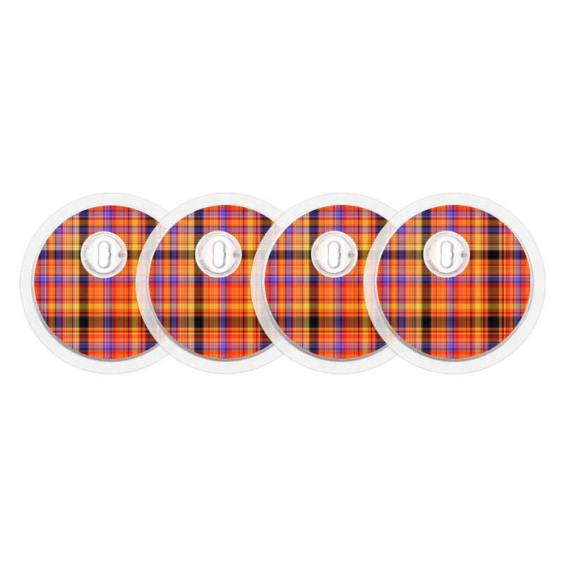 Peelz Pumpkin Plaid FreeStyle Libre 3 Plus & Lingo  Sensor Sticker - Pump Peelz Peelz/Stickers