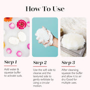 Spongellé Cotton Candy | PediPOP! Pedi Buffer & Nail File Pedi Buffer