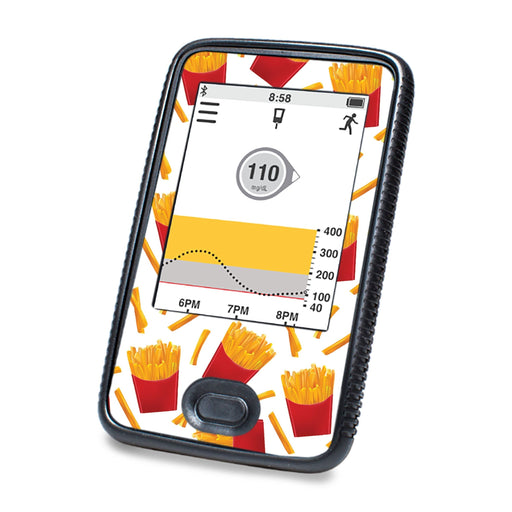 Peelz French Fries Designed for DEXCOM G6 Touchscreen Receiver Peelz/Stickers