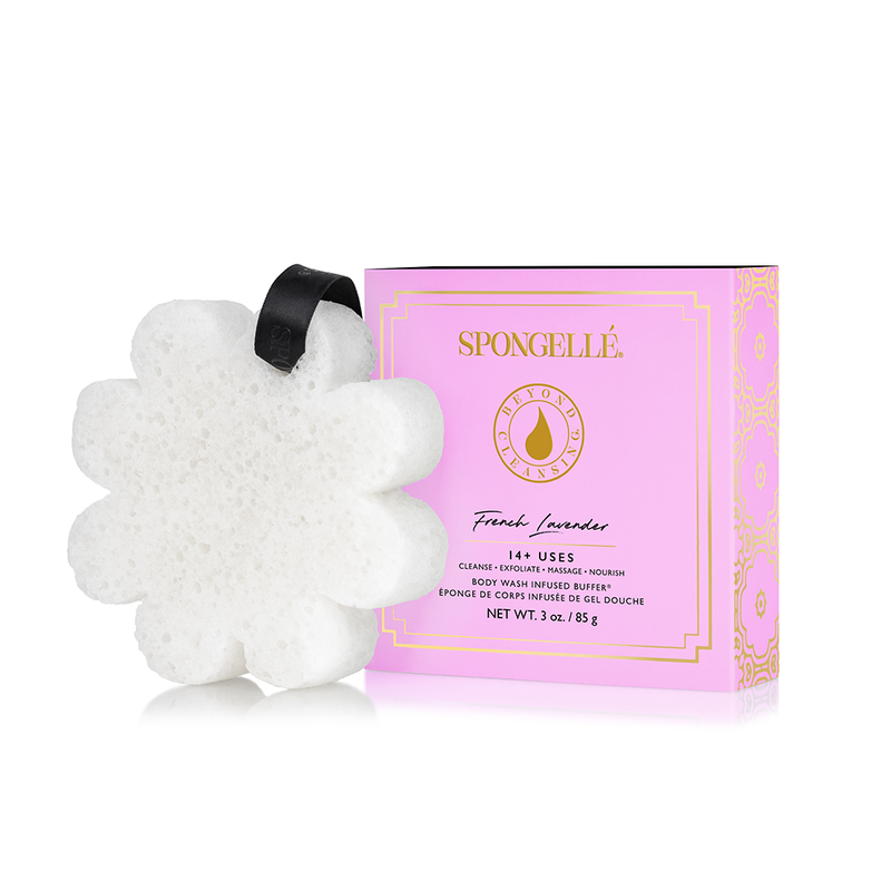 Spongellé French Lavender | Boxed Flower Body Wash Infused Buffer