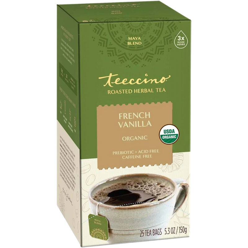 Teeccino French Vanilla Roasted Herbal Tea Herbal Tea