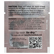 Fresh Body FB® Fresh Balls "On-The-Go" Lotion Packets for Men (Unscented) Deodorant