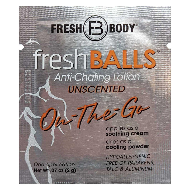 Fresh Body FB® Fresh Balls "On-The-Go" Lotion Packets for Men (Unscented) Deodorant