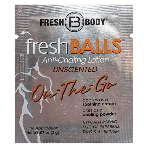 Fresh Body FB® Fresh Balls "On-The-Go" Lotion Packets for Men (Unscented) Deodorant
