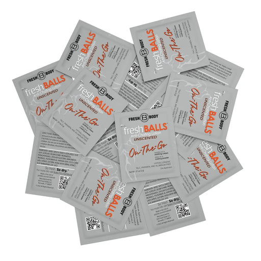 Fresh Body FB® Fresh Balls "On-The-Go" Lotion Packets for Men (Unscented) Deodorant