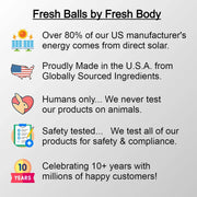 Fresh Body FB® Fresh Balls "On-The-Go" Lotion Packets for Men (Unscented) Deodorant