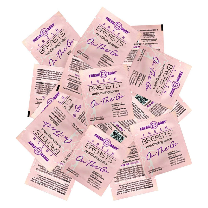 Fresh Body FB® Fresh Breasts On-The-Go Anti-Chafing Cream Packets (select quantity) Feminine Deodorant