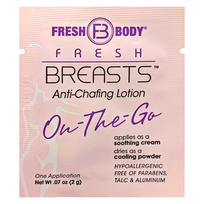 Fresh Body FB® Fresh Breasts On-The-Go Anti-Chafing Cream Packets (select quantity) Feminine Deodorant