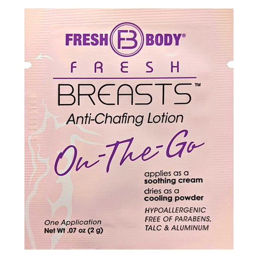 Fresh Body FB® Fresh Breasts On-The-Go Anti-Chafing Cream Packets (select quantity) Feminine Deodorant