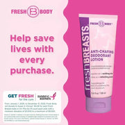 Fresh Body FB® Fresh Breasts On-The-Go Anti-Chafing Cream Packets (select quantity) Feminine Deodorant