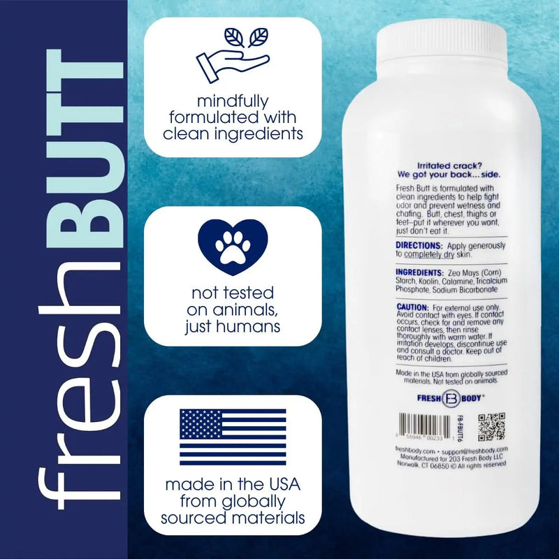 Fresh Body FB® Fresh Butt Body Powder 6 oz Personal Care