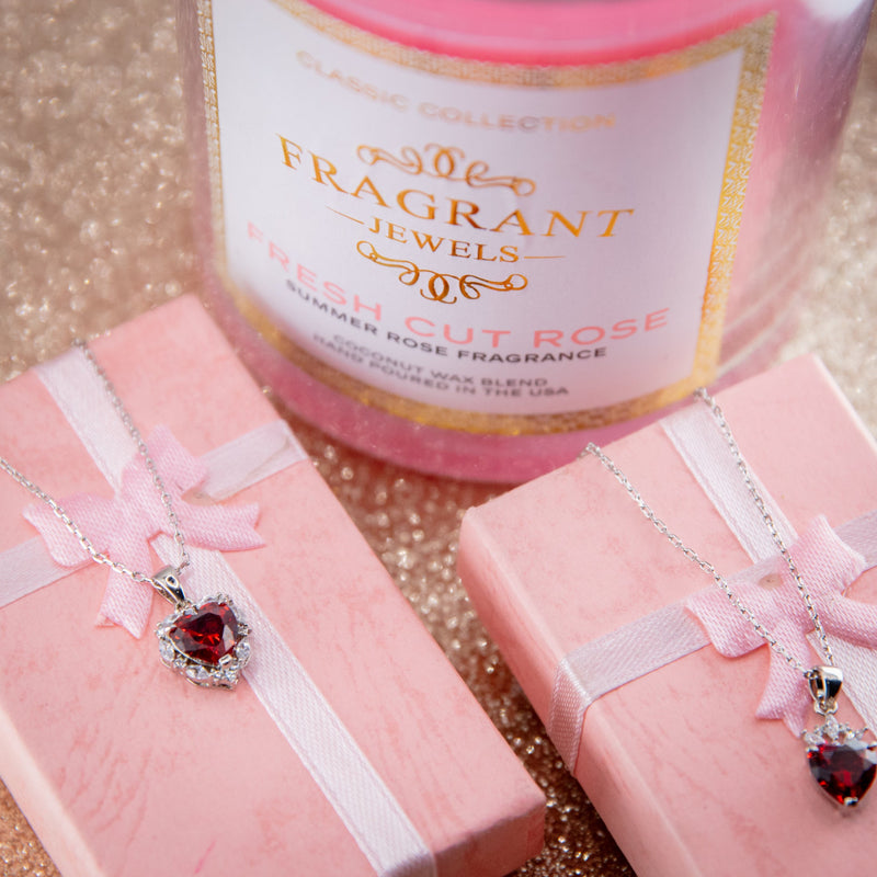 Fragrant Jewels Fresh Cut Rose - Jewel Candle Jewel Candle